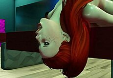 Redhead Swallows Cum After Rough Interracial Assfucking And Creampie In Group Double Penetration