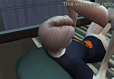 Naughty girlfriend sneaks to suck sleeping boyfriend in wild night