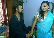 Big tits Indian wife satisfied banged her ass by American boy