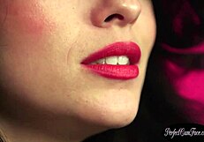 Damn! British Slut with Perky Tits Sucks Cock Hard in Lingerie