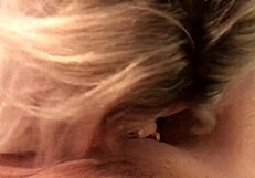 deep blowjob from small 18+ blonde slut with monster cock