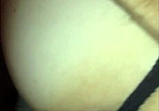 French amateur fucks in satin panties and lingerie, pussy pounding doggystyle POV