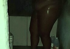 wife takes a bath and i get excited seeing her