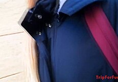 Outdoor hardcore straight fuck meeting euro babe becoming a black man’s sex slave