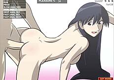 Sakaki bent over for intense doggy style anal sex!