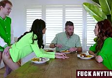 stepsis rides stepbro and stepdad on st paddy's