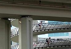 Blonde Teen Banged in Public Orgy