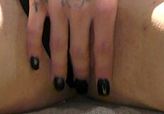 nympho goth teen knocks on wrong door, hops on my cock