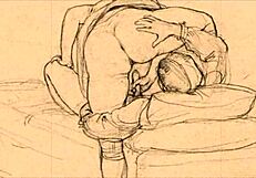 wow, check these wild vintage erotic drawings now!