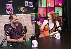 Reh Queen and Kstro in sheer red lingerie discuss sexuality and desire