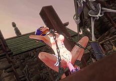 Ricca Experiences Intense Orgasms with Magic Dildo in 3D Hentai Game