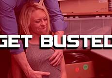 Does This Teen Thief Really Like Sucking Big Cocks at Work?