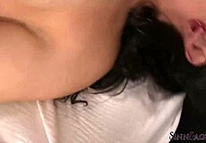 Sinn Sage Licks Curvy Brunette's Pussy With Dirty Talk!