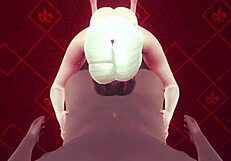 In this hentai POV, the step sister gives jerk off instructions while riding in cowgirl position with deepthroat.