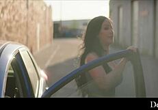 Bound Model Jennifer Riding for Anal Creampie Delight