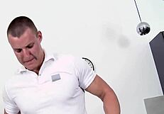 This guy gives obscene blowjob to lusty homo