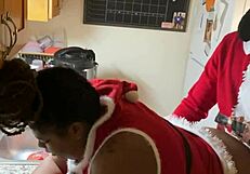 He Got This Xmas Pussy in Kitchen Doggy Despite My Anger