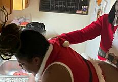 He Got This Xmas Pussy in Kitchen Doggy Despite My Anger