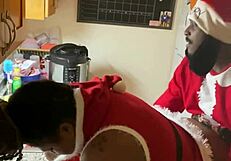 He Got This Xmas Pussy in Kitchen Doggy Despite My Anger