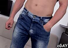 This guy gives obscene blowjob to lusty homo