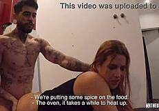 Latina feels intense pleasure fucking two friends during game