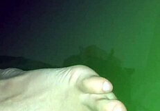 Does this beautiful wife's cute feet give an amazing footjob?