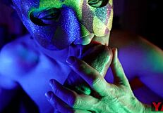 Masked Adult Bites Penis Head And Foreskin During Blowjob, Leading To Cum In Mouth