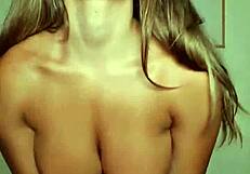 briana banderas shows off her big tits and ass while trying lingerie and posing erotically