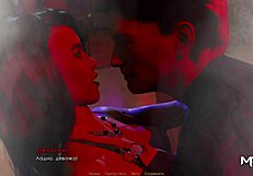 Babe squirts and cums many times in game!