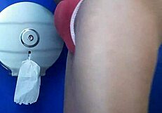 Masturbating with cousin's thong feels so good