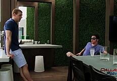 Johnny And Robbie Rivers Bareback Fuck In Penthouse Pool!