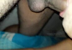 Teen gf sucks cock while showing cute pink nipples!