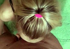 Housekeeper sucks dick, jerks off, and cums on body?