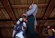 Main category called Warcraft parody and focused on such parts as big tits and anal sex