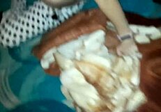 Teen gf sucks cock while showing cute pink nipples!