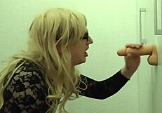 keep sucking that dildo sissy, ready for real stranger blowjobs?