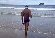 Hot Latina Paty Bumbum Sucks Me Off at Beach