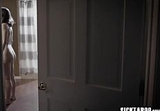 bbw brunette double penetration therapy in foursome with big tits and taboo sex