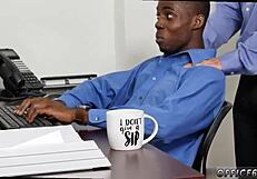 Naked big dick in gay sex scene.