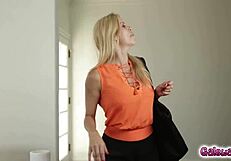 Ryan Ryans passionately licks Alexis Fawx's sweet shaved pussy, exploring every inch with eager tongue