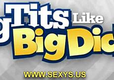 hot model huge tits teasing you with her curves