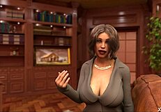 Foxy lecturer has a sexual desire for the knockers of a college maiden