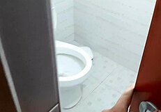 Homemade spying on teen stepsister's big ass while showering.