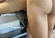 young latina bent over doggystyle fucking