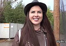 Lovable Nympho Sucks Penis in POV