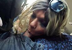 Alexia Ferraz Sucks Cock in Car with Friends Around!