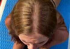 A slender blondie loves her big posterior being pounded and her face splattered