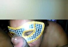 Halloween Sucking And Drinking Dick Milk With Huge Tits!