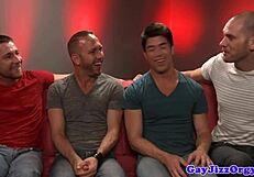 Rex and his ‘buddies’ enjoy at the couch