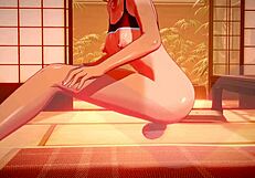 Mio Katou masturbates, squirts, and gets creampied in 3D hentai